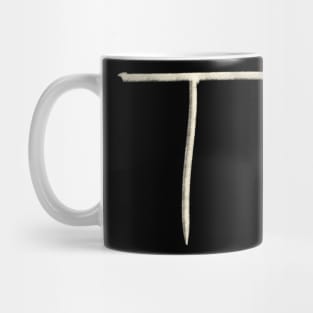 Hand Drawn Letter T Mug